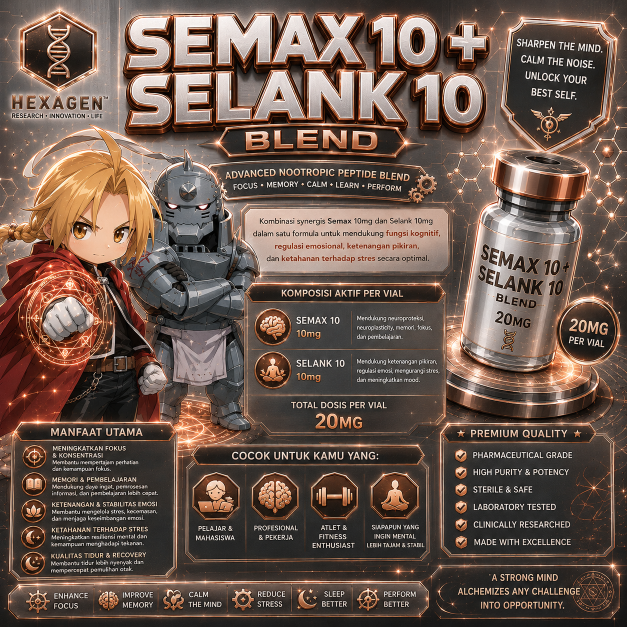 Semax + Selank